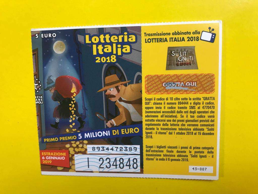 Gratta e vinci - Lotteria Italia 2018